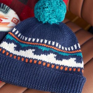 Waves Pom Beanie - Navy