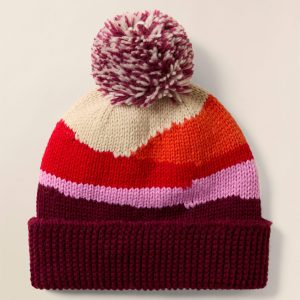 Sun and Wave Beanie - Red Multi